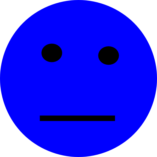 Blue Smiley Face Svg Clip Arts 594 X 595 Px (594x595), Png Download