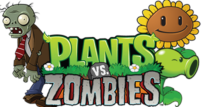 2 Generations Gaming - Logo Plantas Vs Zombies (672x356), Png Download