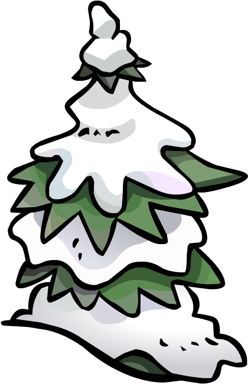 Pine Tree Snow Fort - Snow Fort Png (496x766), Png Download