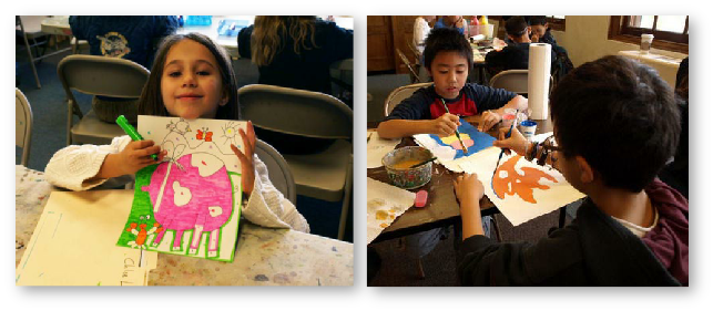 Painting, And Design To Our Youngest Students We Are - Girl (643x281), Png Download