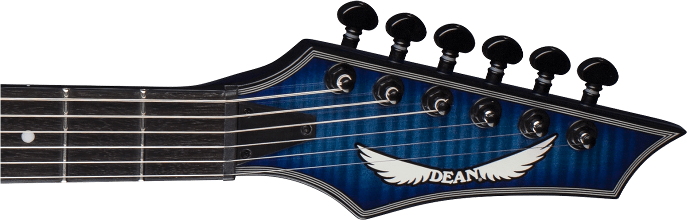 Dean Guitars Image - Dean Custom 450 Flame Top Scary Cherry Electric Guitar (1621x521), Png Download