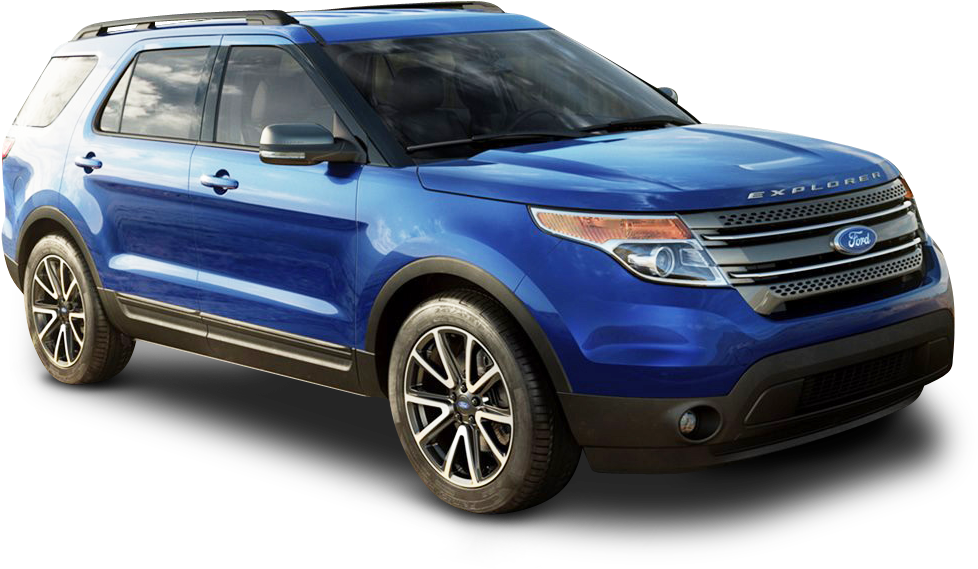 Ford Explorer Xlt Car Png Image - 2018 Blue Ford Explorer Sport (1031x622), Png Download