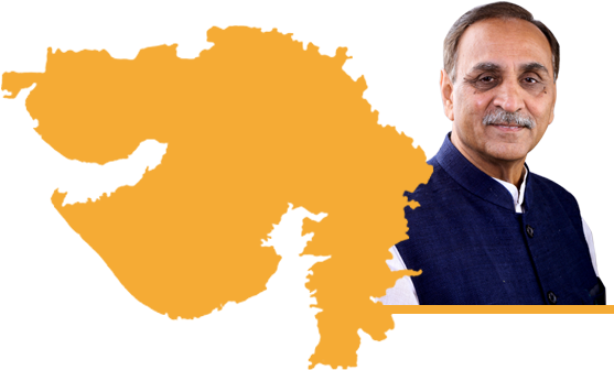 Government Of Gujarat - Gujarat Map (580x404), Png Download