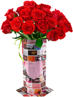 Innovative Versatile Foldable Flower Card Vase With - Flower Images To Save (350x350), Png Download