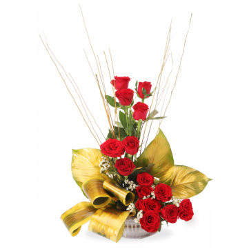 Beauty Of Nature Basket - Shamun's Flowers (480x360), Png Download