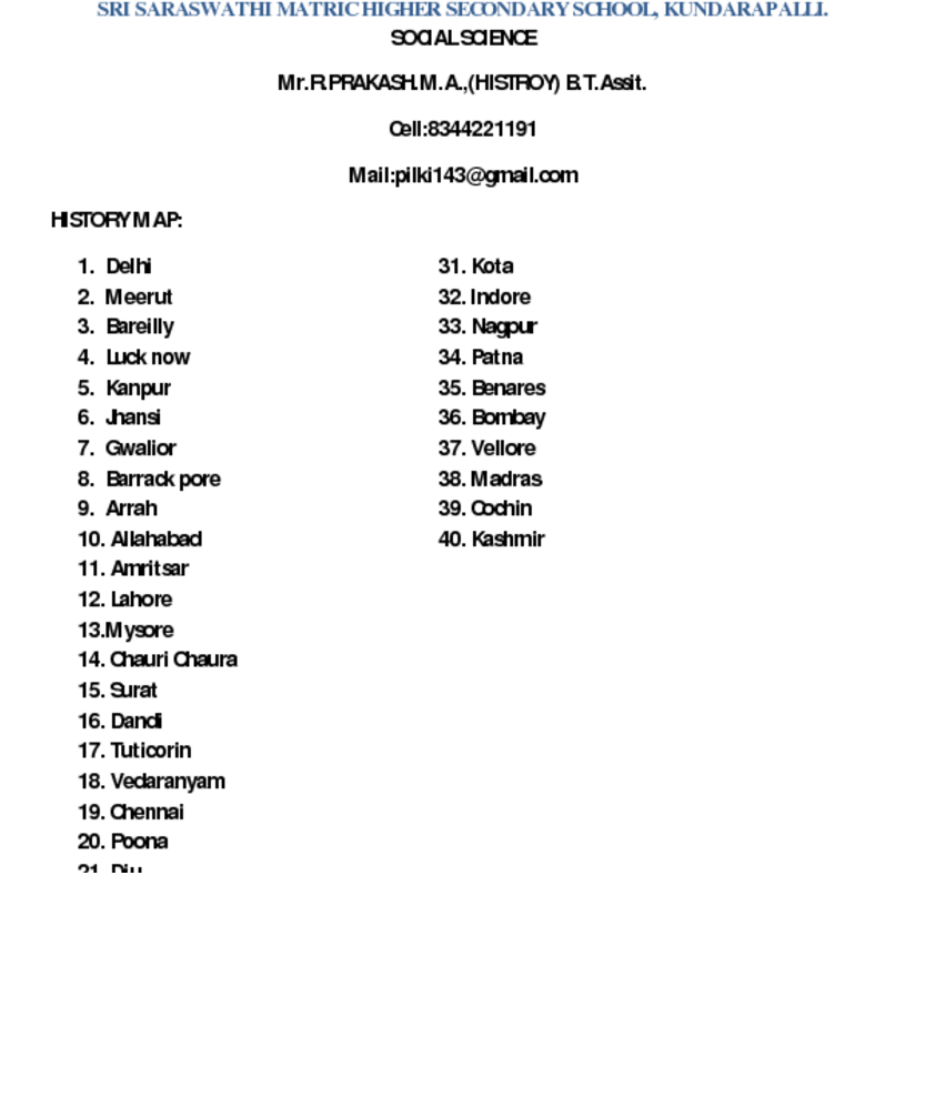 Sri Saraswathi Matric Higher Secondary School, Kundarapalli - Spelling Words 8th Grade (850x1100), Png Download