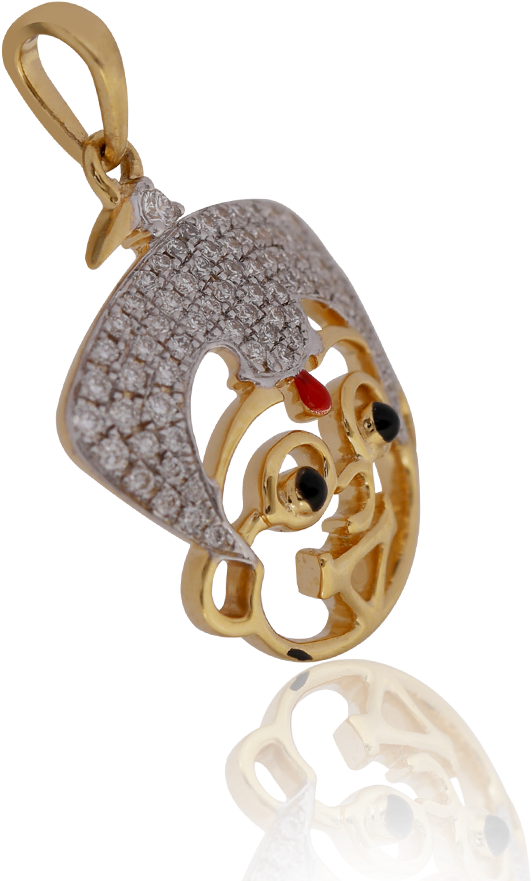 Cute Chota Bheem Gold Pendant - Chhota Bheem (1000x1000), Png Download