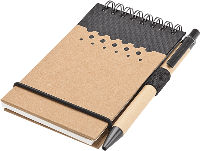 Recycled Jotter Pad And Pen - Notebook And Pen Png (700x700), Png Download