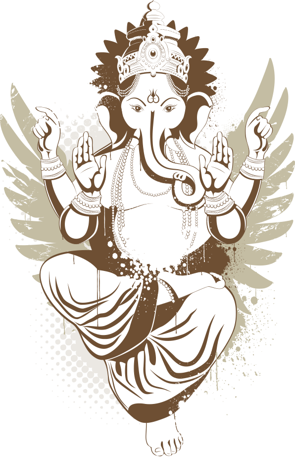 Shiva Ganesha Tattoo Deity - Creative Ganesha Hd Png (596x937), Png Download