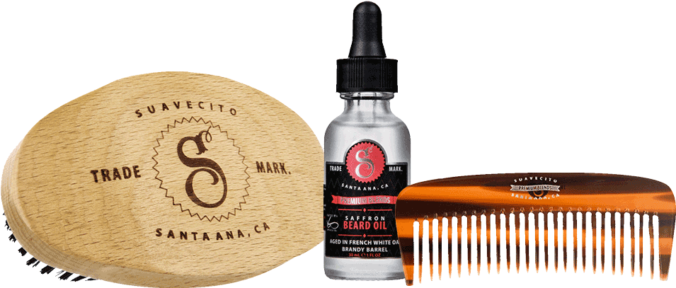 Premium Beard Care Kit - Suavecito Premium Blends Beard Oil 1 Oz - Saffron (1000x800), Png Download