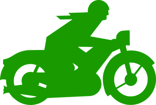 Motorbike Bike Motorcycle Green Traffic Ve - Custom Motorcycle Gear Sticker (503x340), Png Download