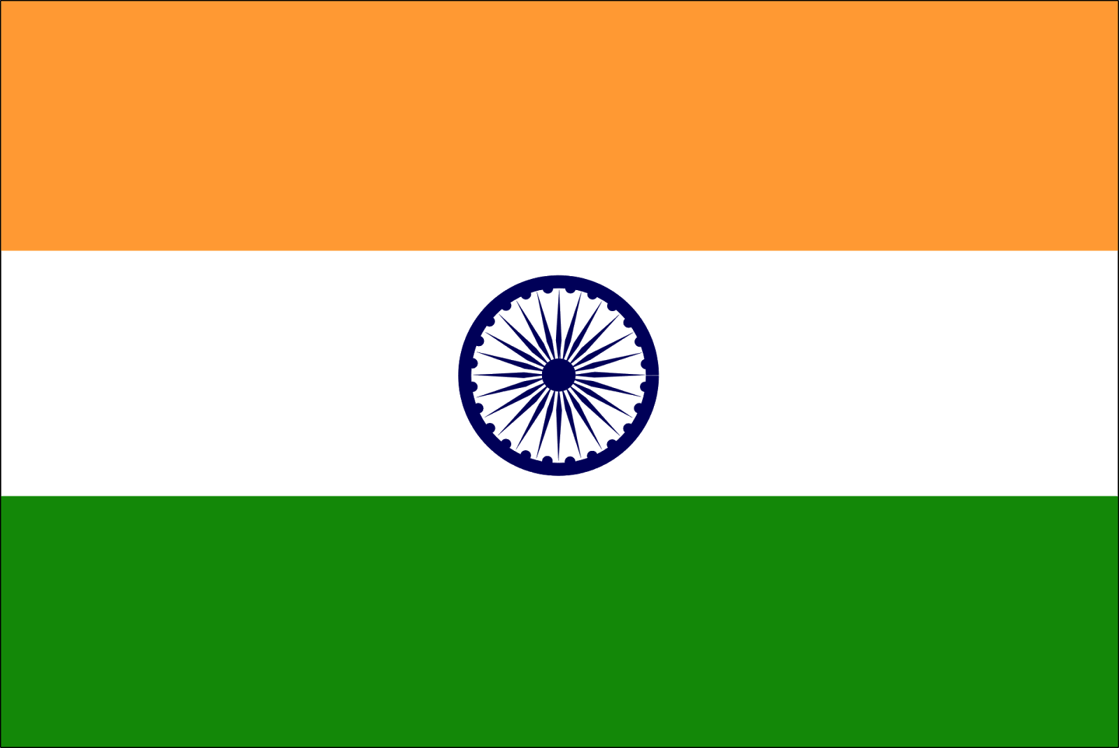 Indian Flag Images For Whatsapp - Ashoka Chakra Indian Flag (1600x1070), Png Download