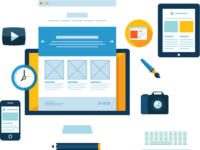 Custom Website Design - Link Building (801x601), Png Download
