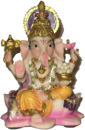 Mini Ganapathi - Statue (300x457), Png Download