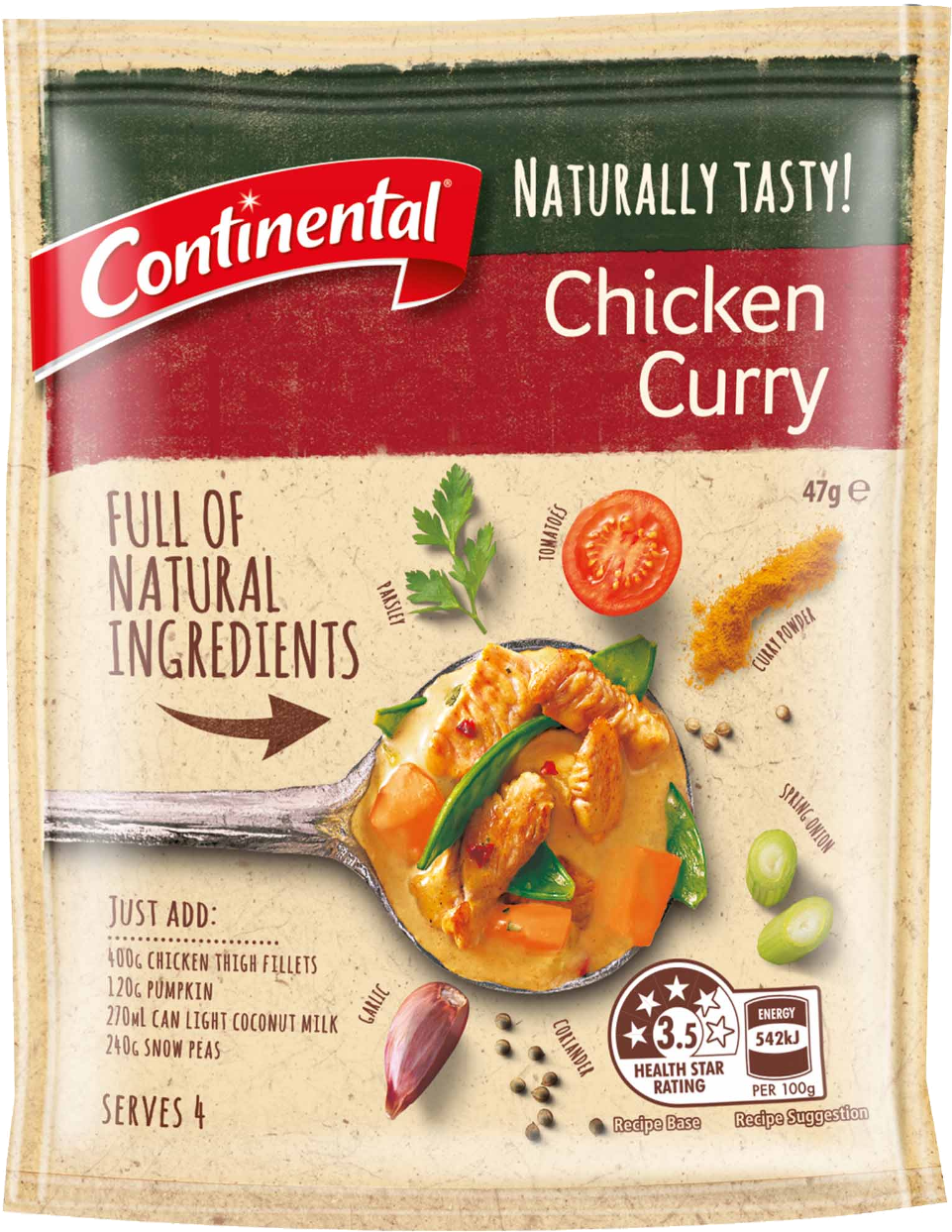 Continental Cup A Soup Creamy Pumpkin With Croutons (1500x1500), Png Download