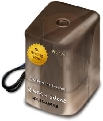 I Call It The Quick And Silent Pencil Sharpener - Silent Pencil Sharpener (411x425), Png Download