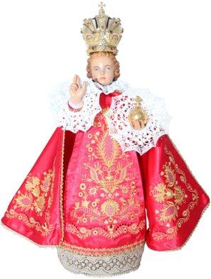 Ij Red V2 - Infant Jesus Image Png (311x400), Png Download