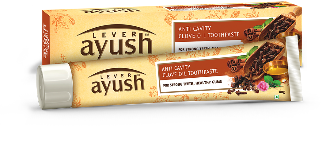 Our Ingredients - Lever Ayush Anti Cavity Toothpaste (1100x1100), Png Download