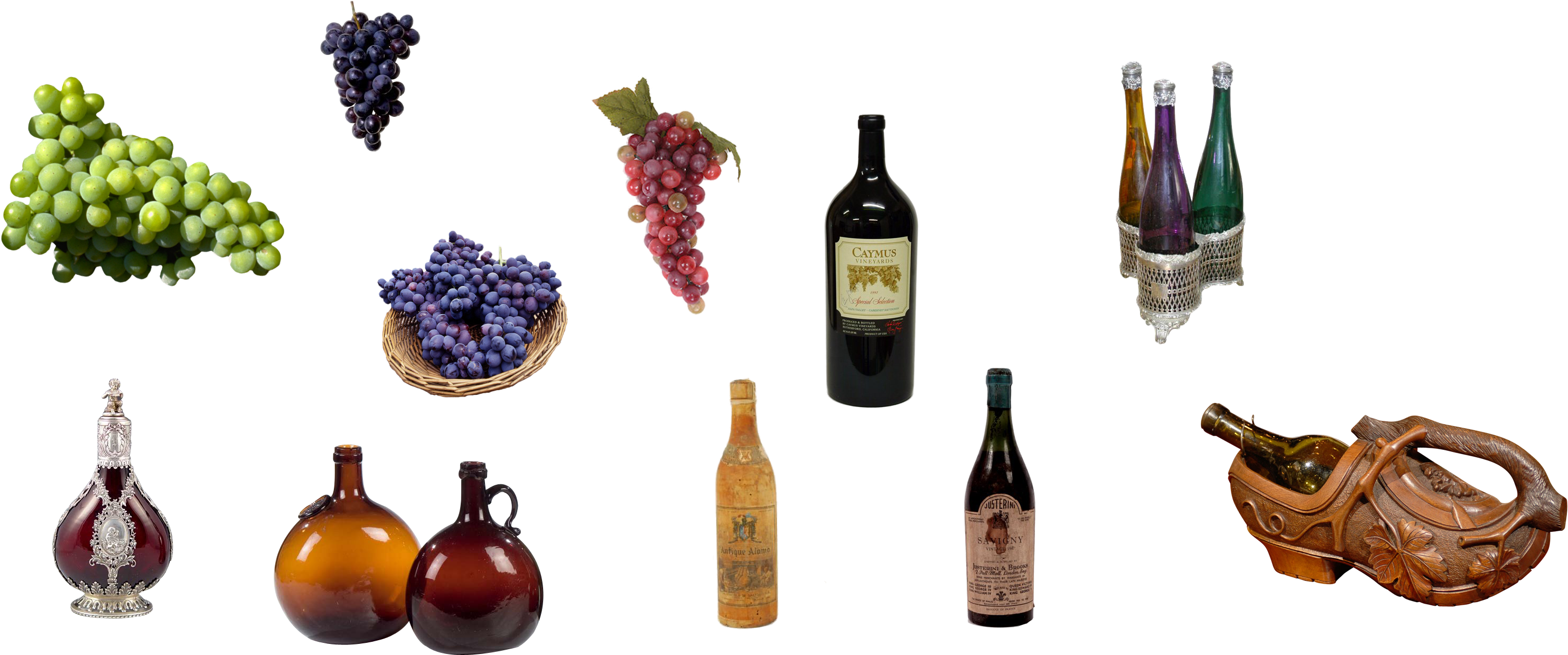 This Graphics Is Grape And Wine Pattern Design European - Wine (3812x2255), Png Download