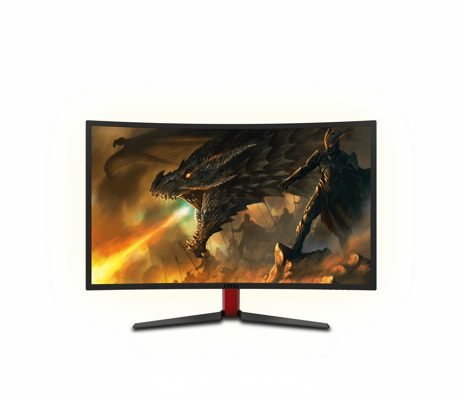 Samsung Curved Panel - Msi Optix G27c (1920x1646), Png Download