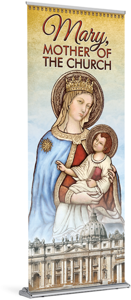 Mary Mother Of The Church Banner B - Saint Peter's Square (1024x1024), Png Download