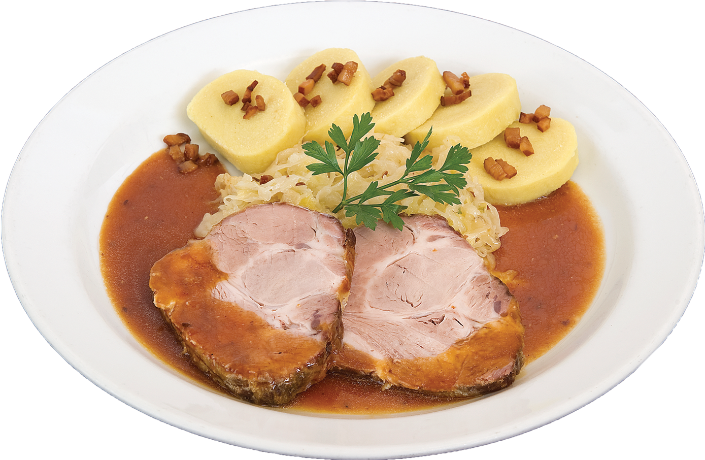 Pork Neck Farmer Style - Vepřová Krkovice Po Selsku (1600x1200), Png Download