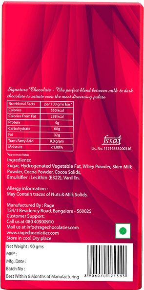 Sold Times - Rage Signature Chocolate Bar I Love You More - 90 Gm. (700x700), Png Download