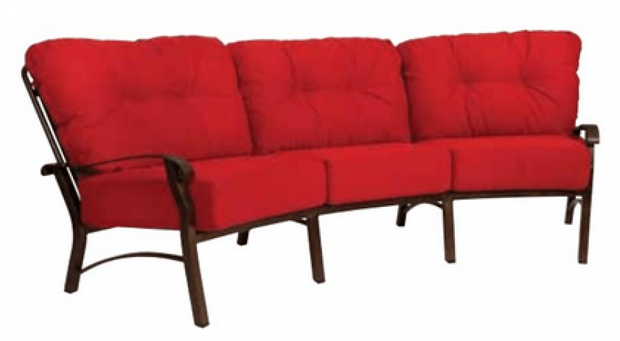Woodard Cortland Aluminum Crescent Sofa By Woodard - Woodard Cortland Cushion Crescent Sofa (900x900), Png Download