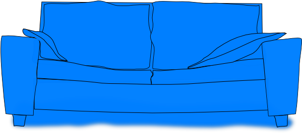Sofa Clipart - Couch Clip Art (600x506), Png Download