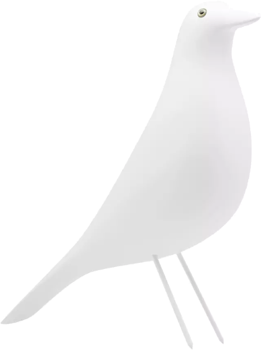 Eames White Decorative Bird - Eames Lounge Chair (800x800), Png Download