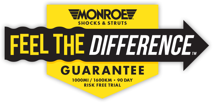 Feel The Difference™ Guarantee - Monroe Shocks And Struts (688x333), Png Download