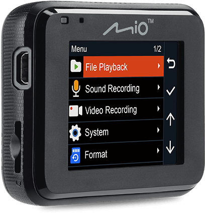 Mitac Mio C320 Satellite Navigation System Array - Mio Mivue C330 Dashboard Camera - 1080p - Black (500x500), Png Download