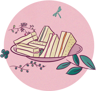 Afternoon Tea - Savoury - Afternoon Tea Cartoon Transparent (383x383), Png Download