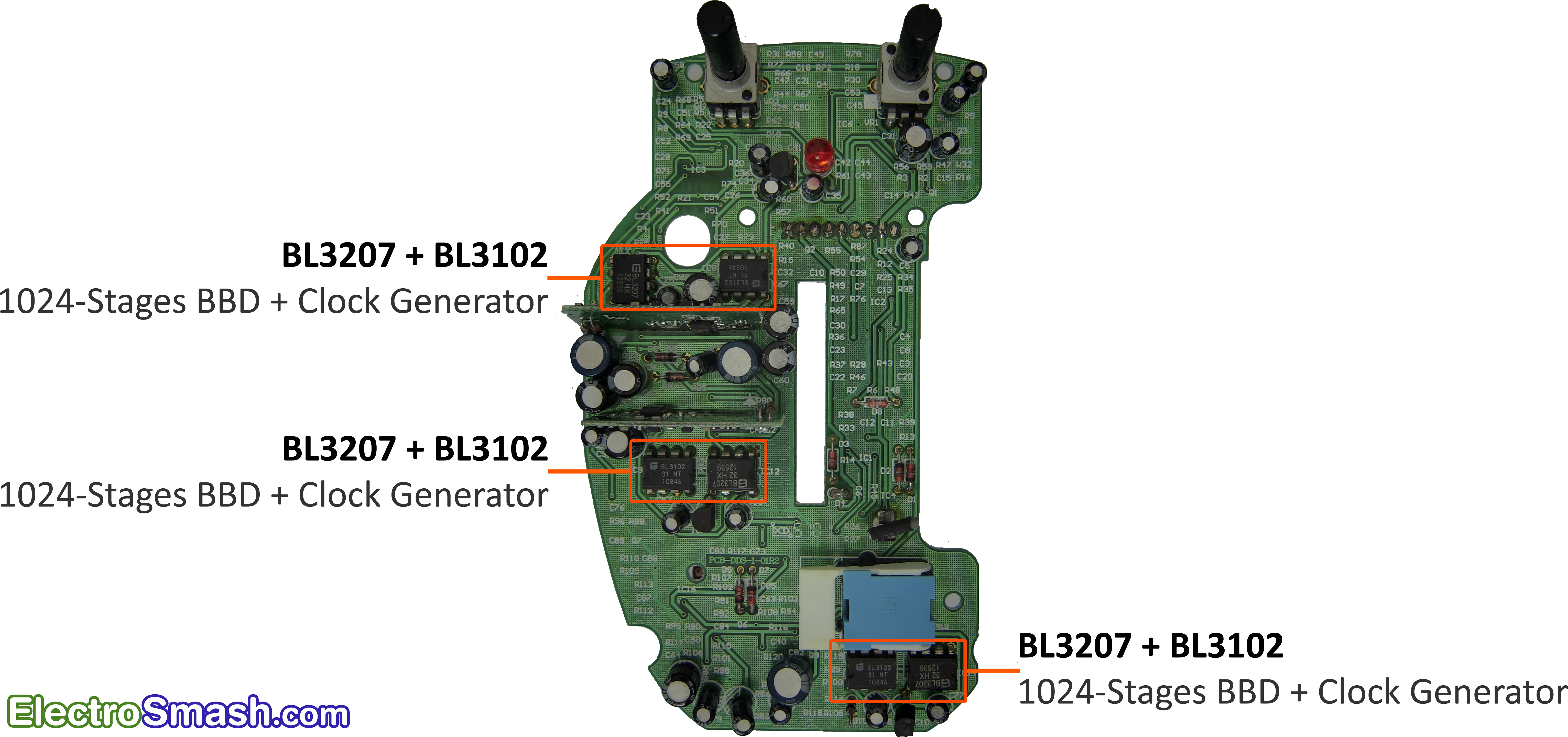Danelectro Sitar Swami Mother Board Top - Danelectro Sitar Swami (6143x2880), Png Download