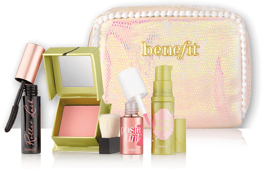 I Pink I Love You Radiant Makeup Kit Brightens Complexion, - Pink I Love You Benefit (1220x1380), Png Download