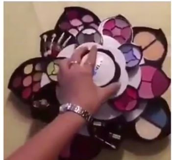 Makeup Palette Flower (480x480), Png Download