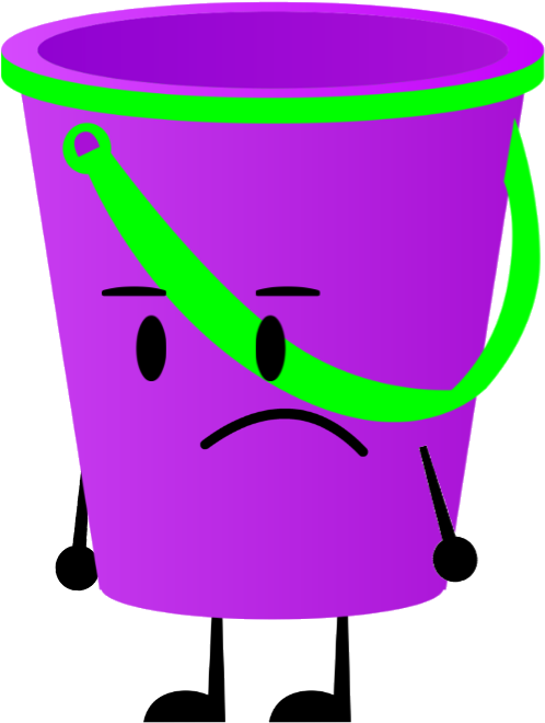 Yoyle Bucket - 2d Bucket (520x665), Png Download