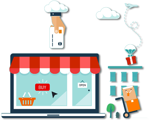 E Commerce Website Development - Local Listing (490x395), Png Download