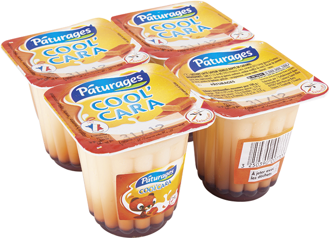 0771 Flans Coolcara 4x100g Paturages - Convenience Food (800x800), Png Download