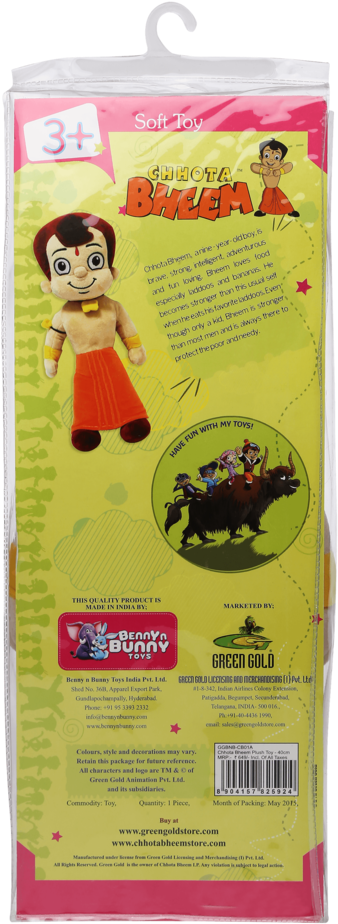 Unisex Chhota Bheem Soft Toy - Stuffed Toy (640x960), Png Download