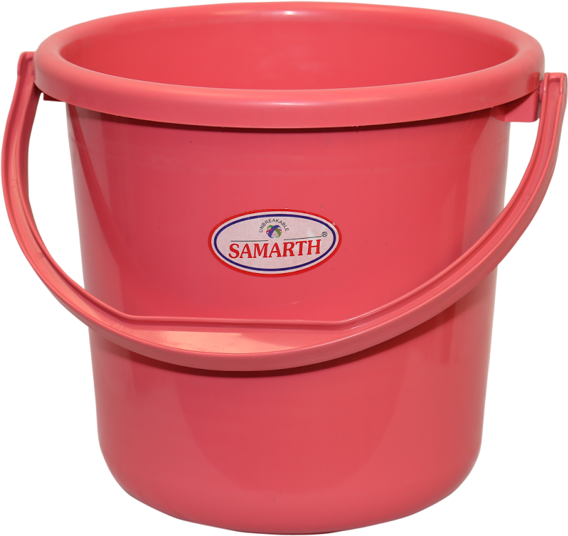 Plastic-bucket - Bucket (1600x1066), Png Download