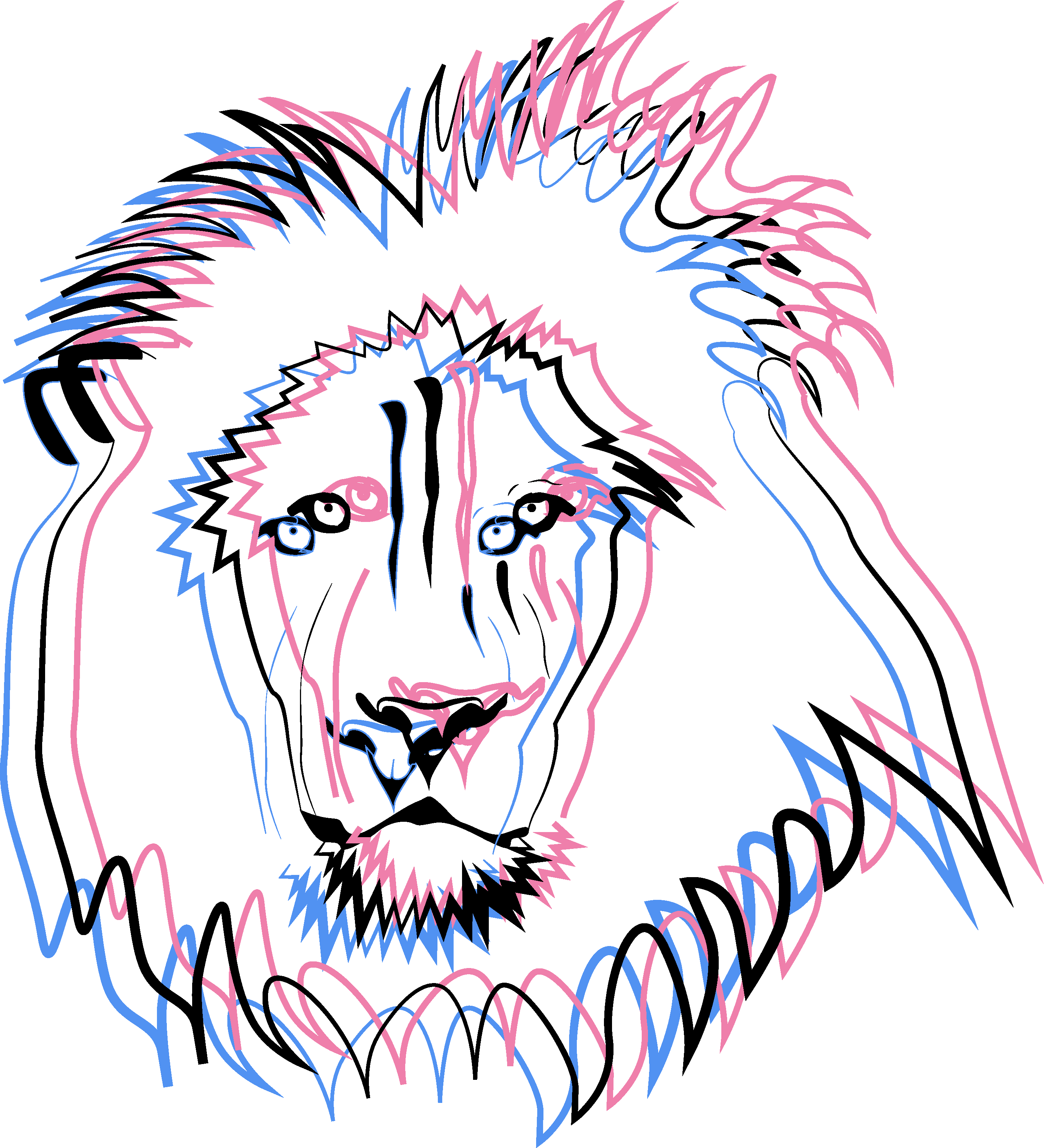 But Why Is The Life Of A Lion So Much More Important - Lion (2847x3132), Png Download