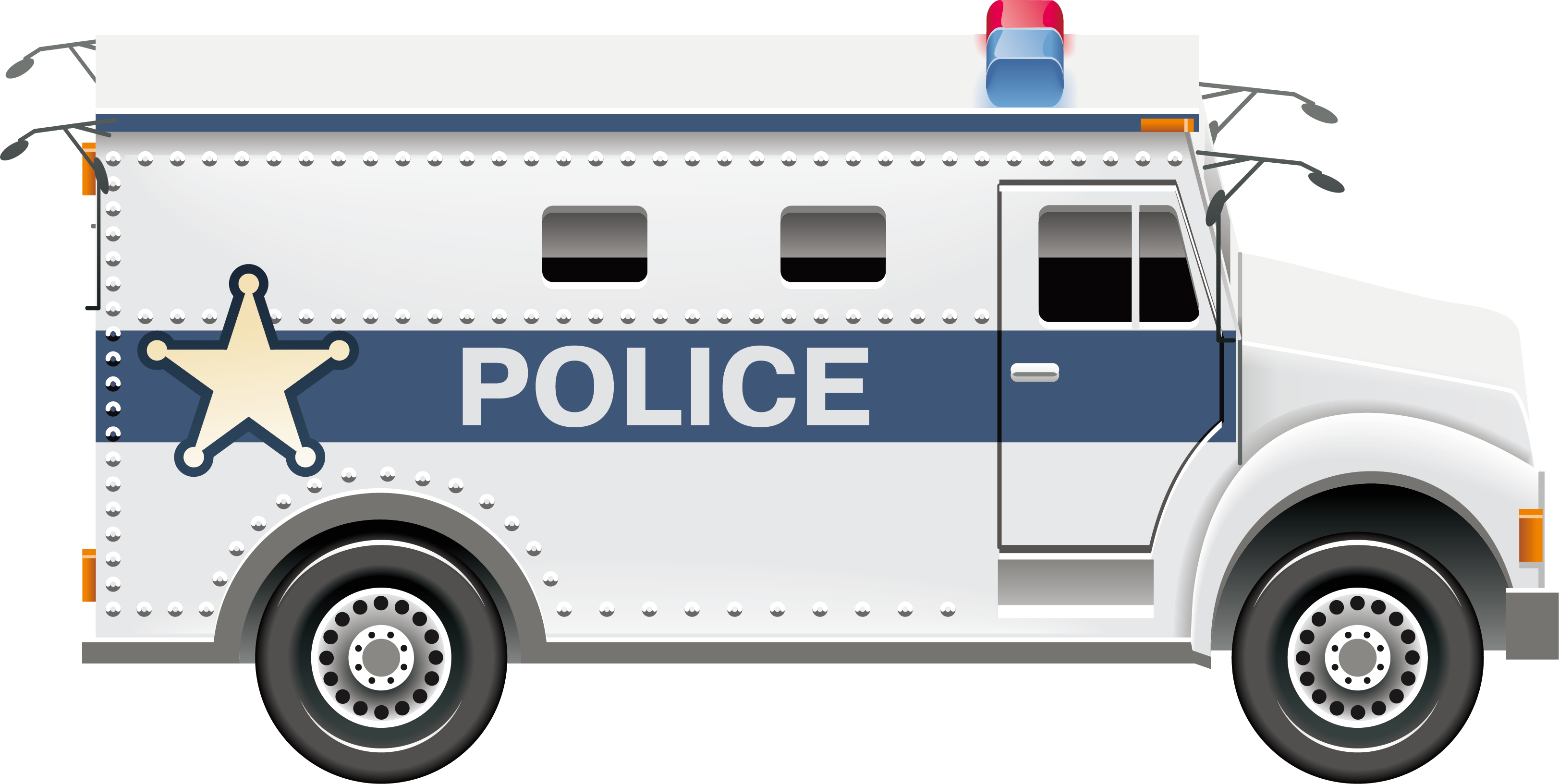 Emergency Clipart Australian Ambulance - Clip Art Police Van (3246x1633), Png Download