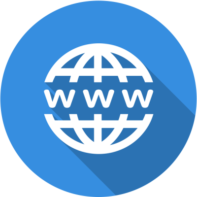 Legal Billing Software For Digital Media And Internet - Website White Icon Png (400x400), Png Download