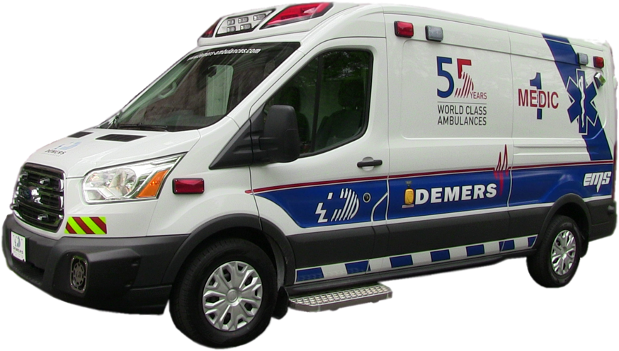 Demers' Type Ii Ambulances Are Built For The Long Run - Compact Van (900x531), Png Download