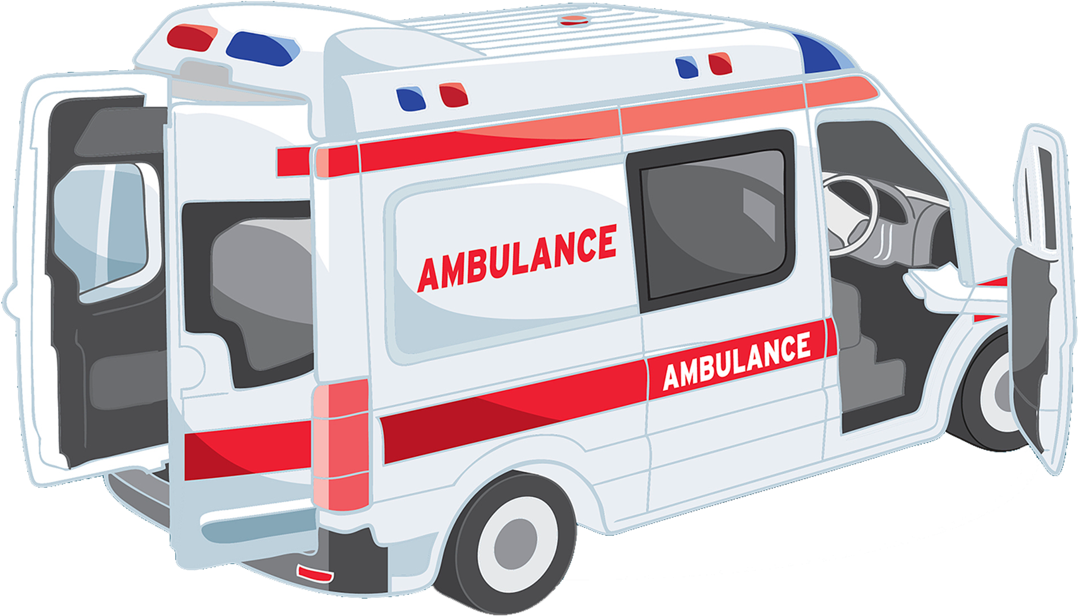 Ambulance Illustration (2314x1382), Png Download
