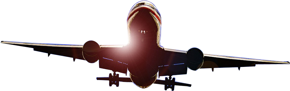 Plane Png Transparent Image - Airplane (1088x458), Png Download