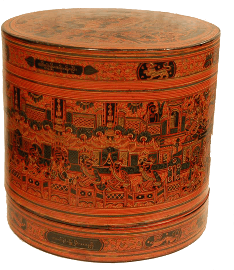 Round “yun” Lacquered Box - Table (900x600), Png Download