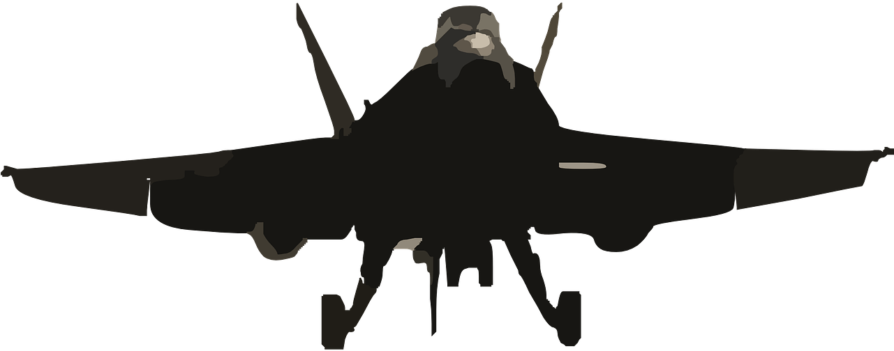 Defense Industry Plane - Fighter Jets Silhouette Png (1280x640), Png Download