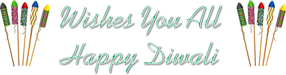 Wishes You All Happy Diwali Png Transparent Image - Happy Diwali Png (1210x343), Png Download